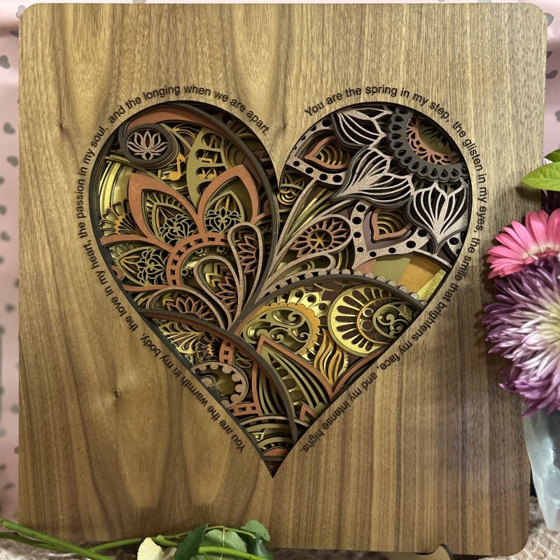 I love you Heart Mandala